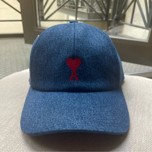 Ami Accessories - Ami Paris logo denim cap
